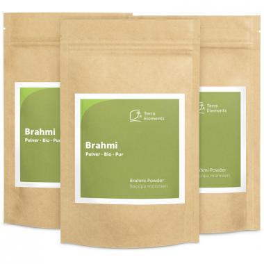 Organic Brahmi Powder, 100 g, 3-Pack 